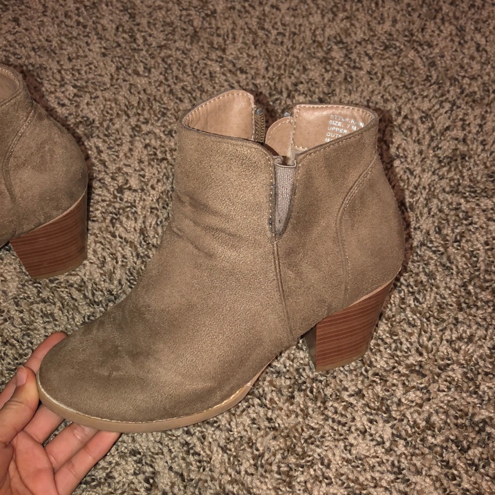 Charlotte Russe tan booties